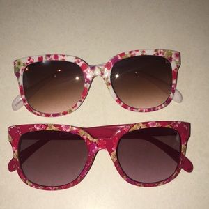 Flower Print Sunglasses